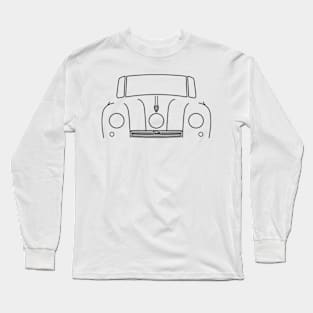 Tatra T87 classic 1940s saloon car black outline graphic Long Sleeve T-Shirt